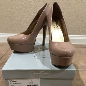 Jessica Simpson Waldo Nude Heels